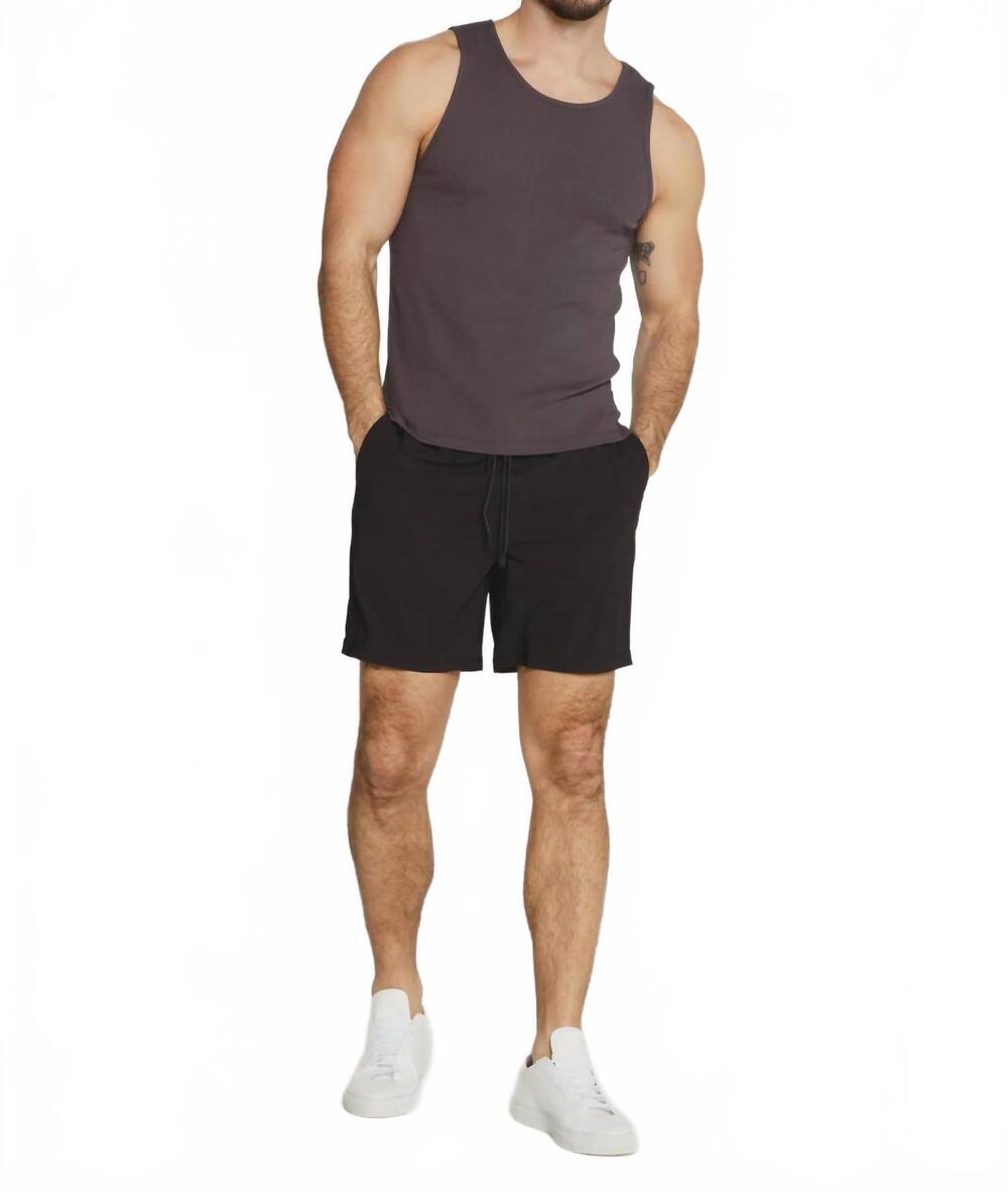 NEW 7DIAMONDS crew swim trunk in black